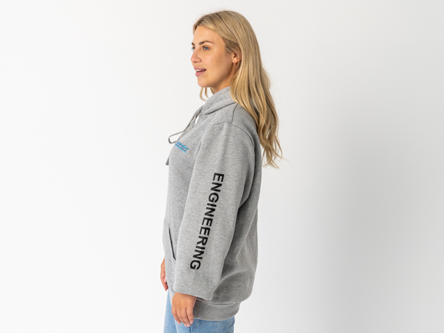Superior Unisex Hoodie Grey Marle with Sleeve Logo (Each) - SUP-HOODIE-LOGO-U-GREY-XXX